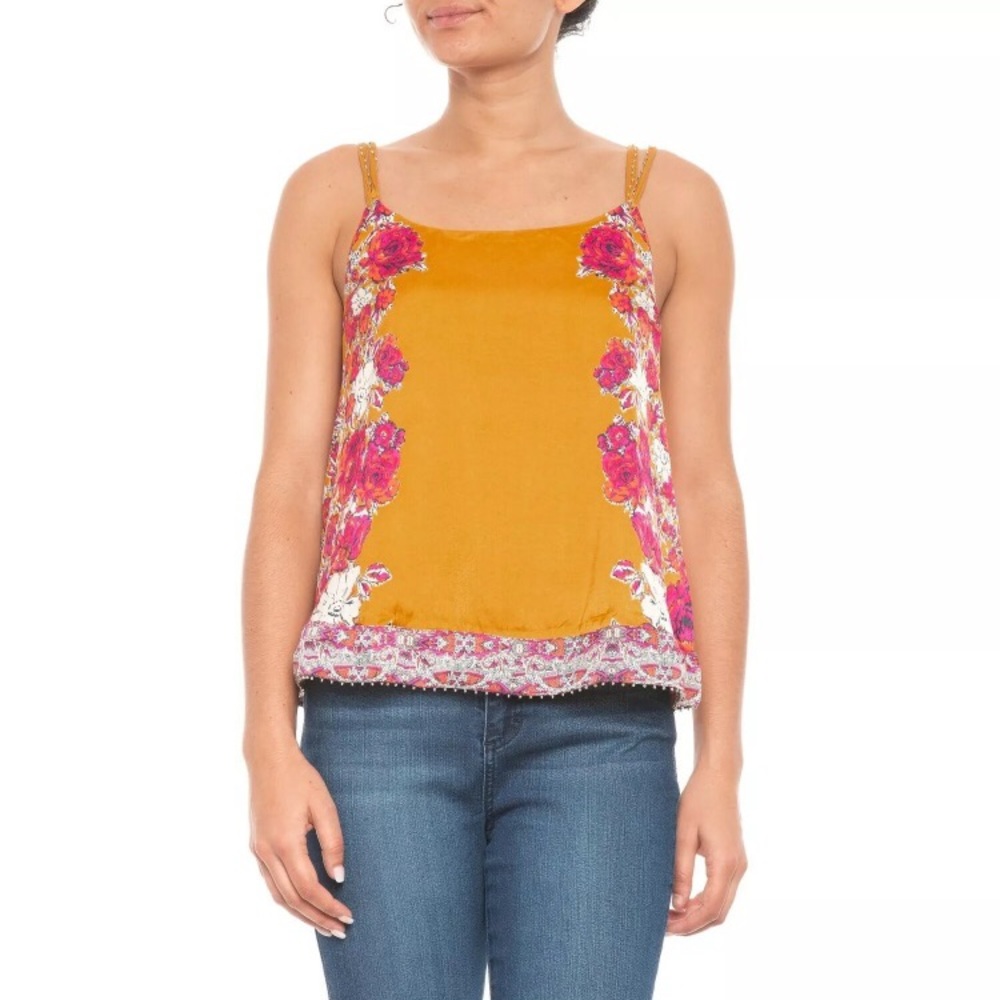 Free People Move lightly satin tank top